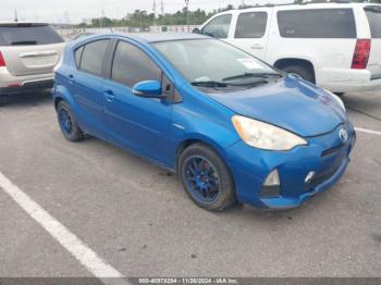  Salvage Toyota Prius c