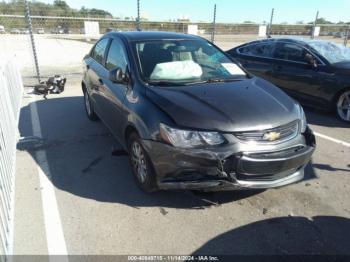  Salvage Chevrolet Sonic