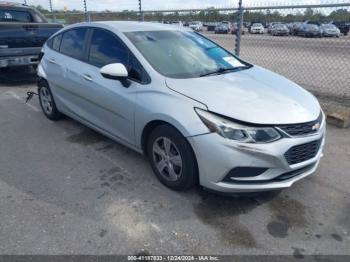  Salvage Chevrolet Cruze