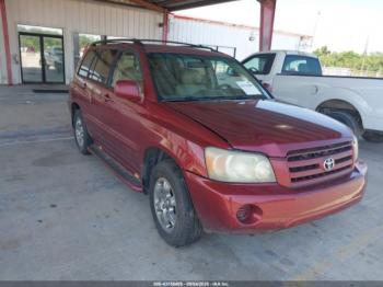  Salvage Toyota Highlander
