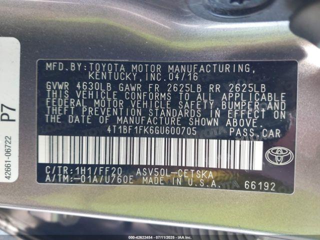 Toyota Camry Se Image 6